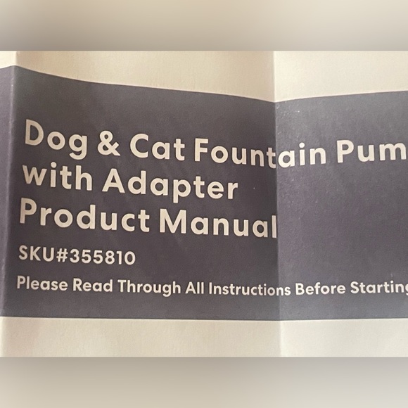 Frisco by CHEWY Replacement Pump for Dog & Cat Fountain w/ Adapter NEW P21654 - Picture 6 of 7